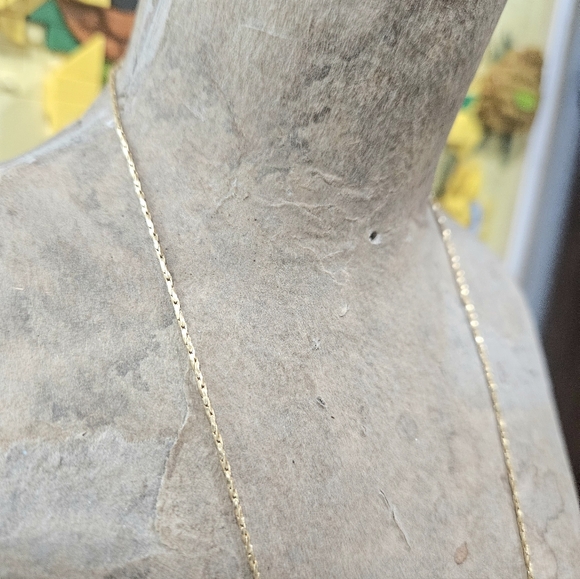 Madewell Gold Tone Long Chain W Gold & Silver Pendant Classic Adjustable Length - Picture 6 of 9